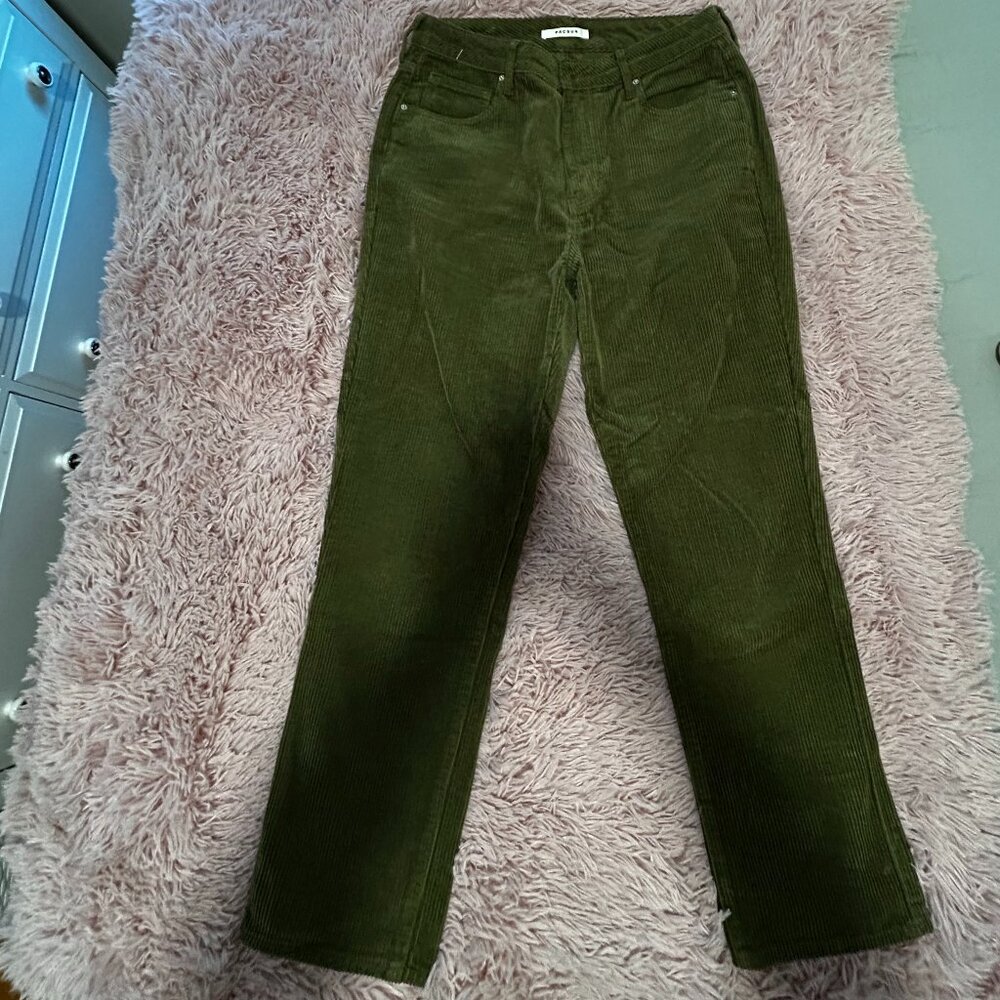 Pacsun Olive Green Corduroy Mom Jean Size 29